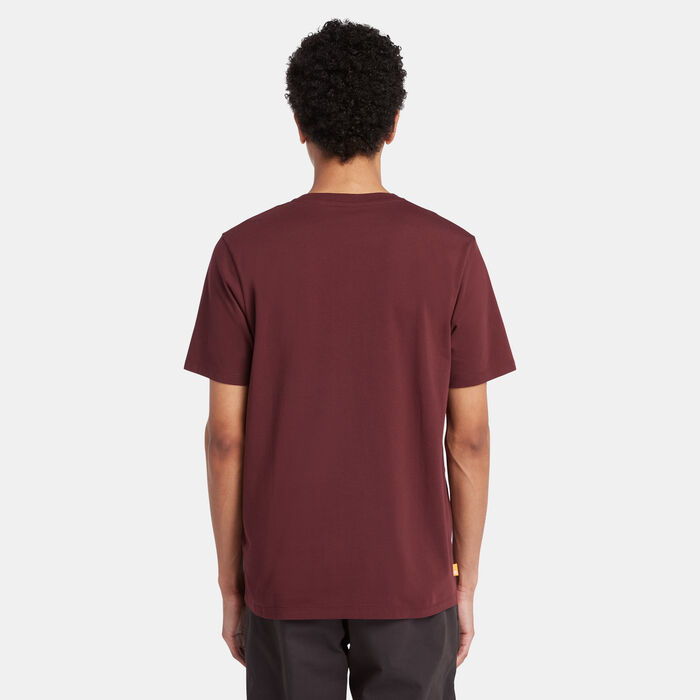 تمبرلاند تيشيرت كينبيك ريفر تري لوجو للرجال أحمر image number 1