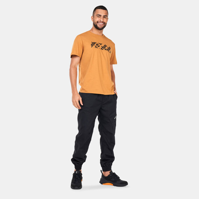 تمبرلاند تيشيرت لينيار لوجو برينت للرجال أصفر image number 2