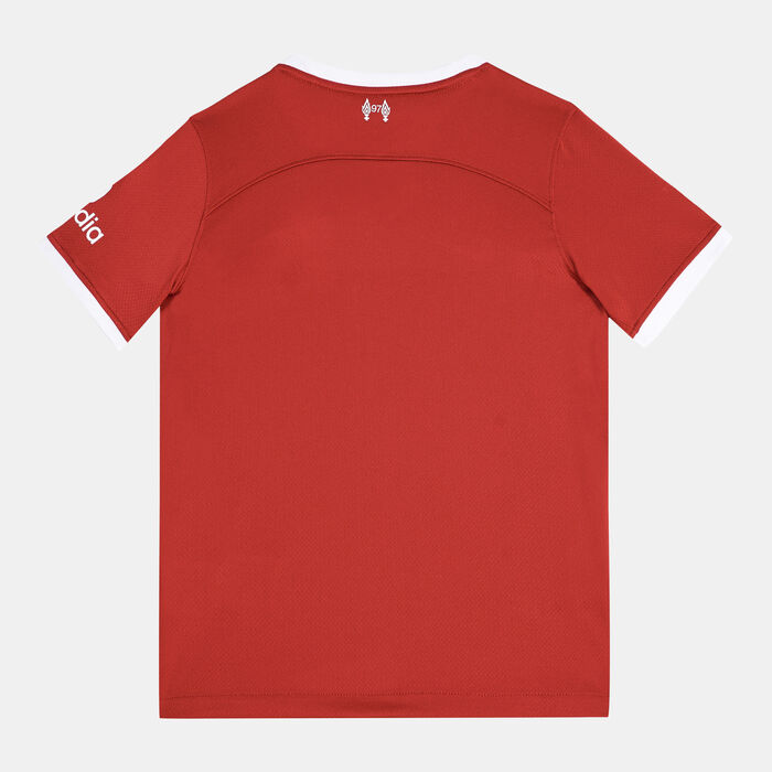 نايكي تيشيرت ليفربول F.C. دراي-فت ستيديوم الأساسي للاطفال - 2023/24 أحمر image number 1