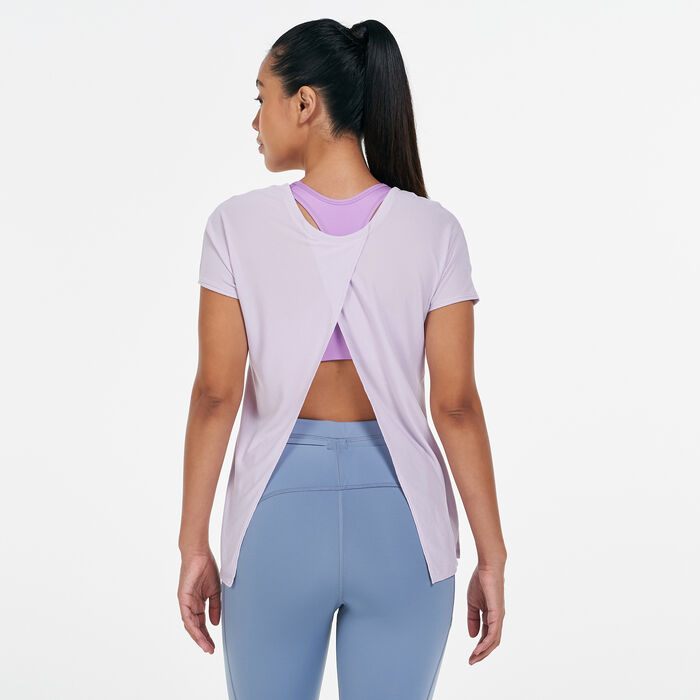 نايكي تيشيرت ايكون كلاش مايلر للنساء بنفسجي image number 1