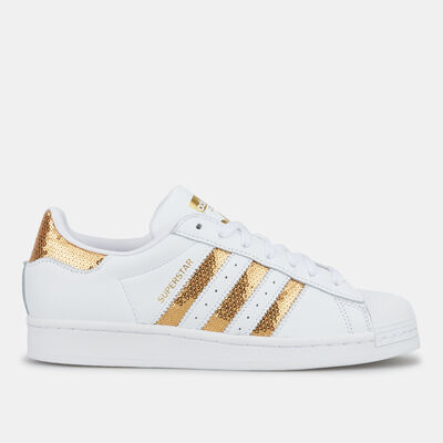 اديداس اورجينال حذاء سوبر ستار للنساء أبيض
