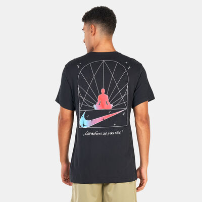 نايكي تيشيرت دراي-فت يوغا للرجال أسود