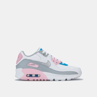 نايكي حذاء اير ماكس 90 ليذر للاطفال الكبار رمادي