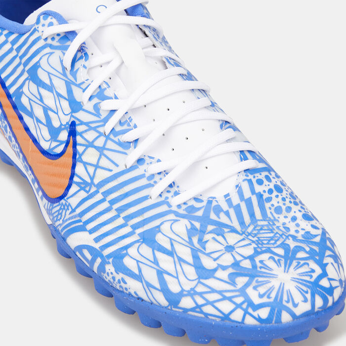 نايكي حذاء كرة القدم زوم ميركوريال فيبور 15 اكاديمي CR7 لملاعب العشب الصناعي للرجال أزرق image number 4