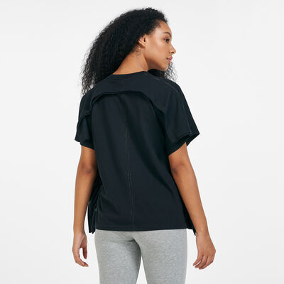 نايكي تيشيرت سبورتسوير إيرث داي للنساء أسود