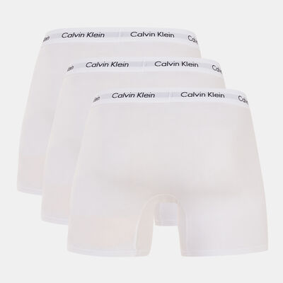 كالفن كلاين سروال داخلي بوكسر للرجال (3 قطع) أبيض