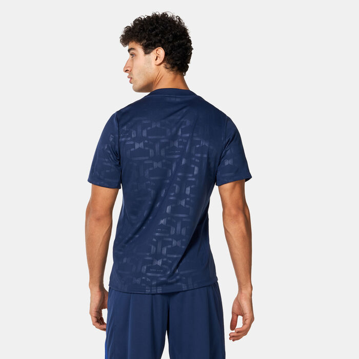 نايكي تيشيرت كرة القدم FC برشلونة أكاديمي بر الأساسي بري-ماتش للرجال أزرق image number 1