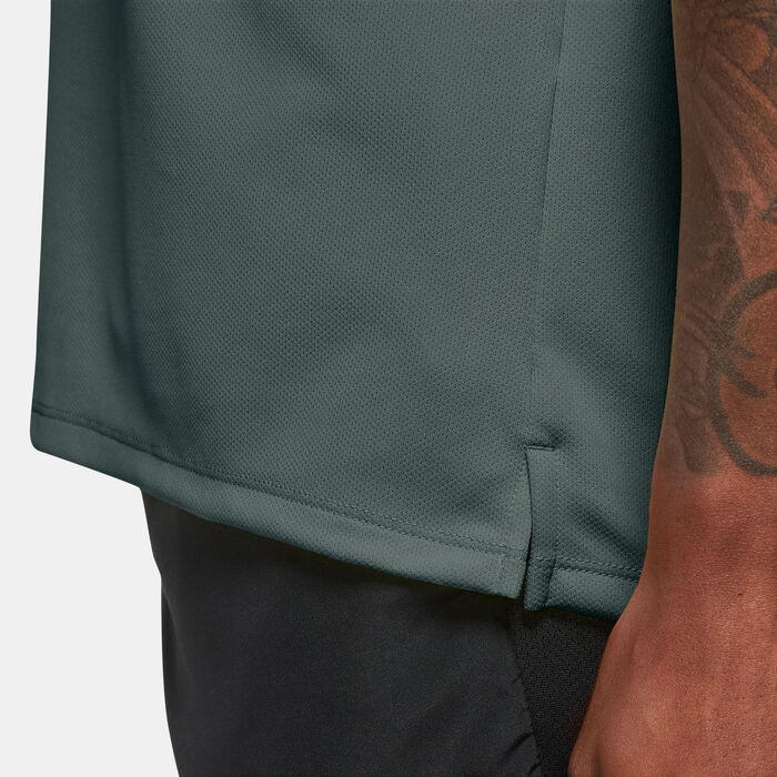 نايكي تيشيرت الجري مايلر دراي-فت يو في للرجال أخضر image number 2