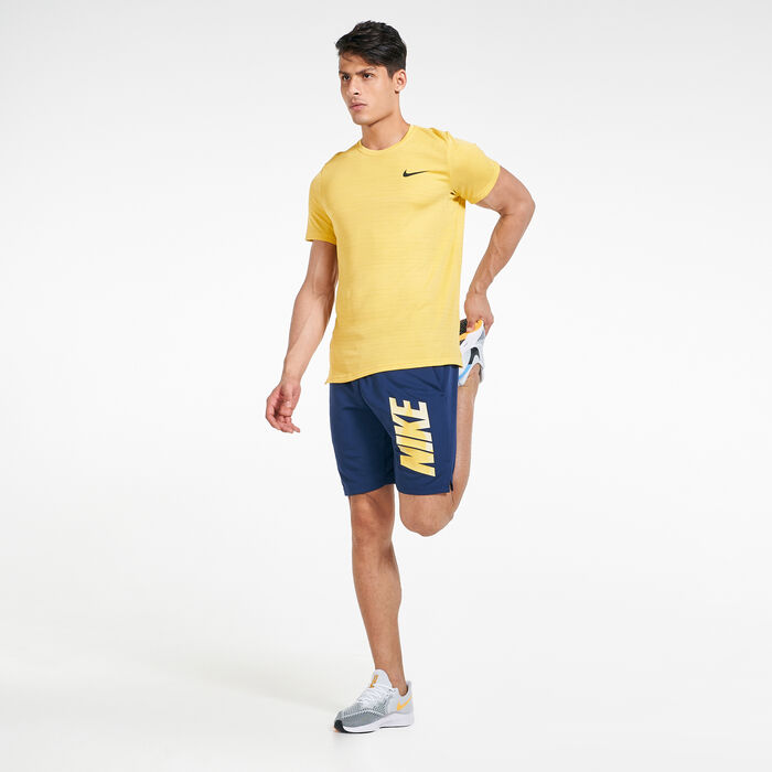 نايكي شورت دراي-فت جرافيك للرجال أزرق image number 2