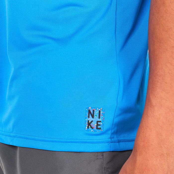 نايك سويم تيشيرت السباحة للرجال أزرق image number 3