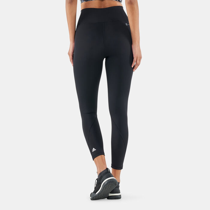 اديداس 7/8 بنطال ليقنز سوليد للنساء أسود image number 1