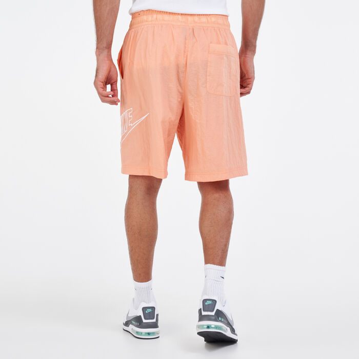 نايكي شورت كلوب الومني ووفن للرجال برتقالي image number 1
