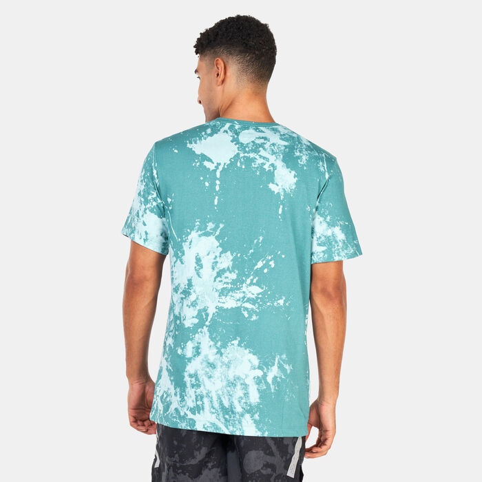 نايكي تيشيرت دراي-فت رن ديفيجن برينتد للرجال أخضر image number 1