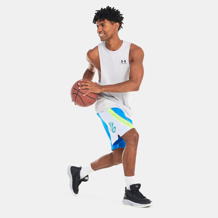 اندر ارمر شورت كوري سبلاش 9-إنش للرجال أزرق image number 2