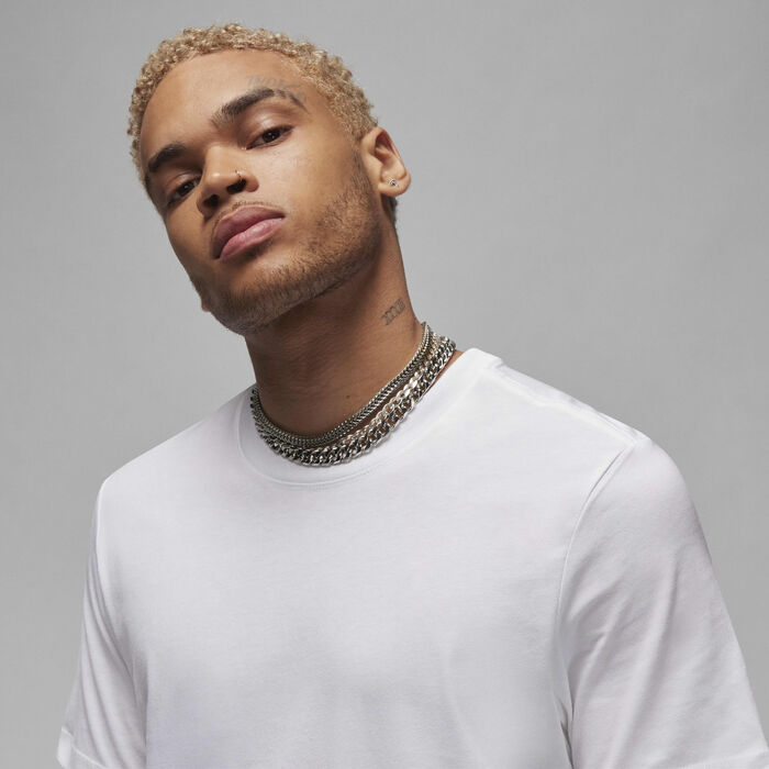 جوردن تيشيرت شورت-سليف للرجال أبيض image number 2