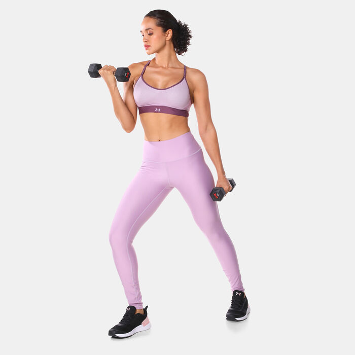 اندر ارمر ليقنز التمرين هيت جير نو-سليب للنساء بنفسجي image number 2