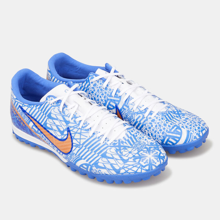 نايكي حذاء كرة القدم زوم ميركوريال فيبور 15 اكاديمي CR7 لملاعب العشب الصناعي للرجال أزرق image number 1
