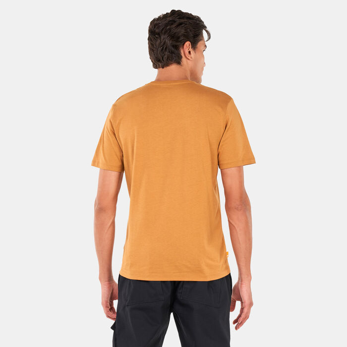 تمبرلاند تيشيرت ستاك لوجو برينت للرجال أصفر image number 1