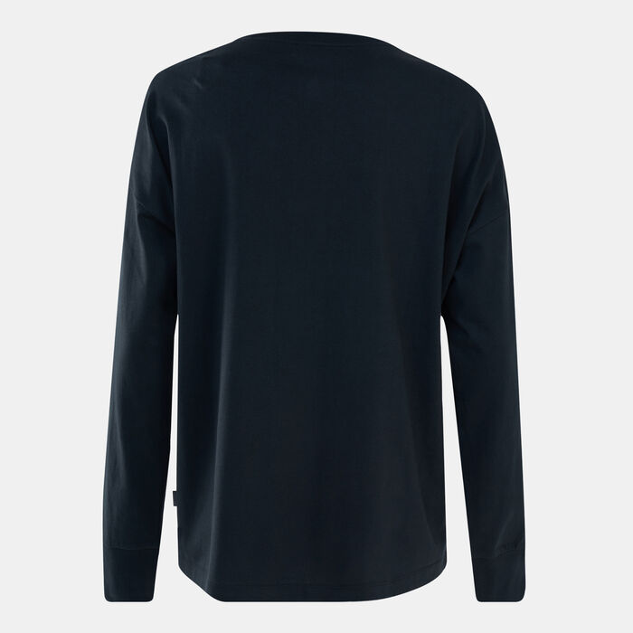 كونفرس تيشيرت ستار شيفرون مالتي-كولرد ليوبارد انفيل للنساء أسود image number 1