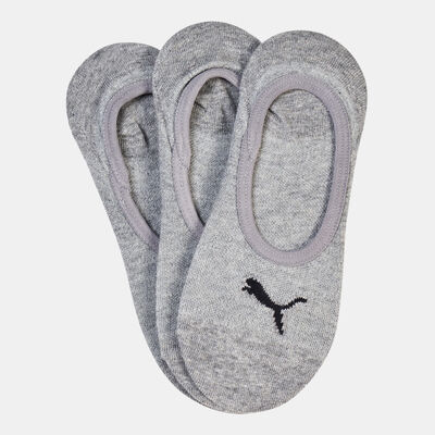 بوما جوارب فوتي للرجال (مجموعة من 3 أزواج) رمادي