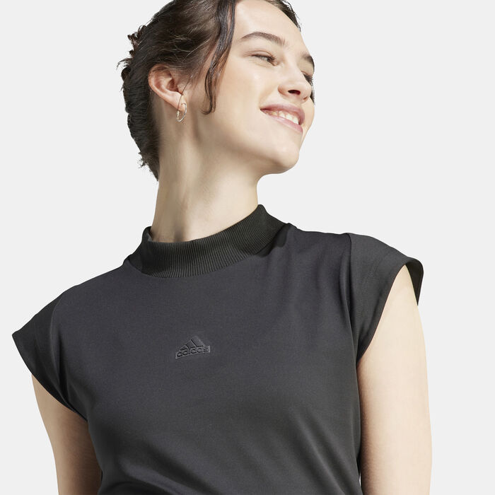 اديداس تيشيرت Z.N.E. للنساء أسود image number 3