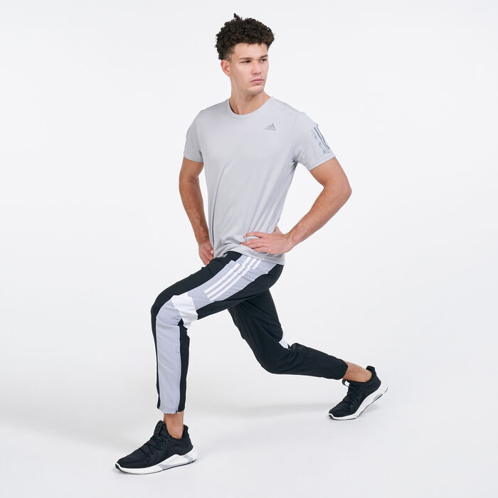 اديداس بنطال التمرين للرجال أسود image number 2
