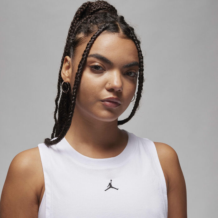 جوردن قميص بلا أكمام سبورت دايموند للنساء أبيض image number 2