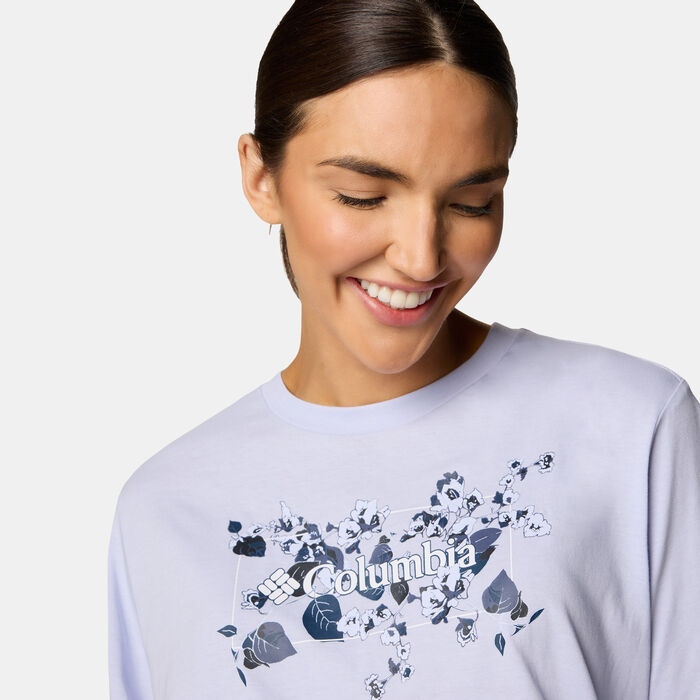 كولومبيا تيشيرت نورث كاسكيدز للنساء أزرق image number 3