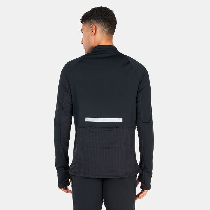 نايكي تيشيرت ثيرما-فت رن ديفيجن 1/2-سحاب للرجال أسود image number 1