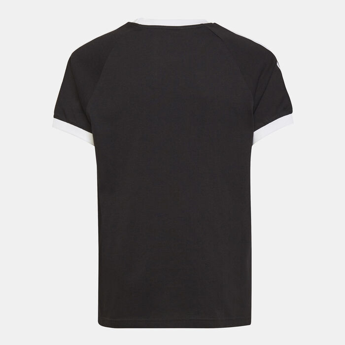 اديداس اورجينال تيشيرت اديكلر 3-سترايبس للاطفال أسود image number 1