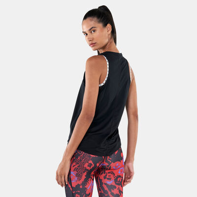 نايكي تيشيرت دراي-فت سووش رن تانك للنساء أسود