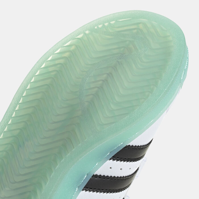 اديداس اورجينال حذاء سوبرستار LED لايت للاطفال أبيض image number 5