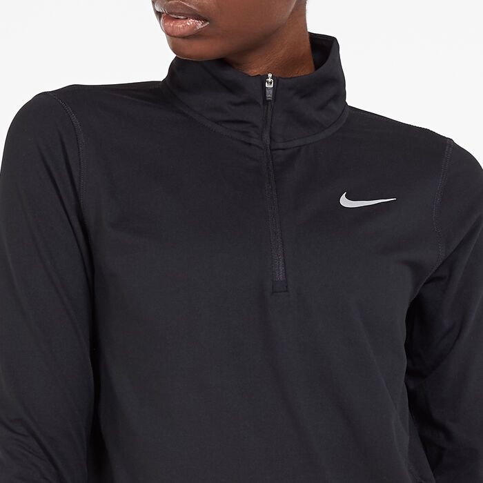 نايكي هودي إلمنتال بنصف سحاب للنساء أسود image number 3