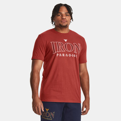 اندر ارمر تيشيرت بروجكت روك جانسنز برادايز للرجال مارون