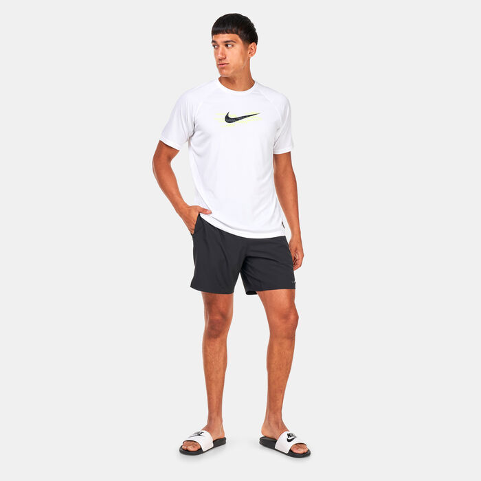 نايك سويم تيشيرت السباحة للرجال أبيض image number 2