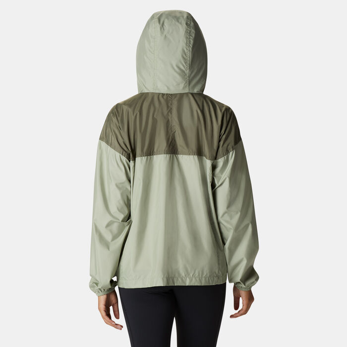 كولومبيا جاكيت فلاش تشالنجر نوفتلي ويندبريكر للنساء أخضر image number 1