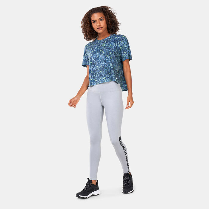 ذا نورث فيس تيشيرت برينتد داوندريم ريلاكسد للنساء أزرق image number 2