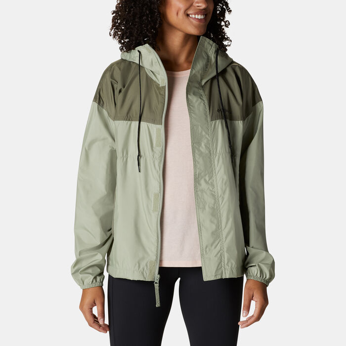 كولومبيا جاكيت فلاش تشالنجر نوفتلي ويندبريكر للنساء أخضر image number 3