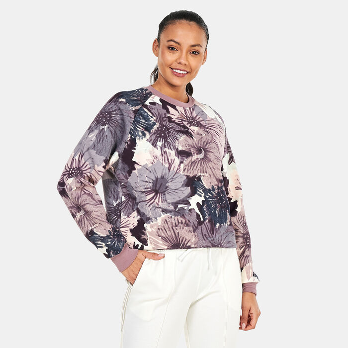 اديداس سويت شيرت بطبعات بالكامل للنساء متعدد image number 0