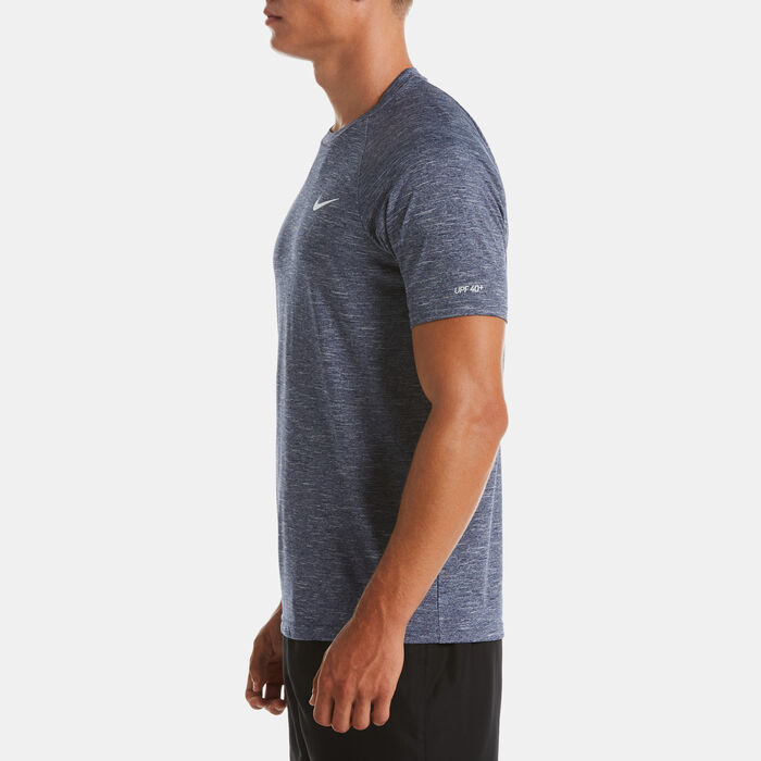 نايك سويم تيشيرت السباحة هيذرد هيدروجارد للرجال أصفر image number 5