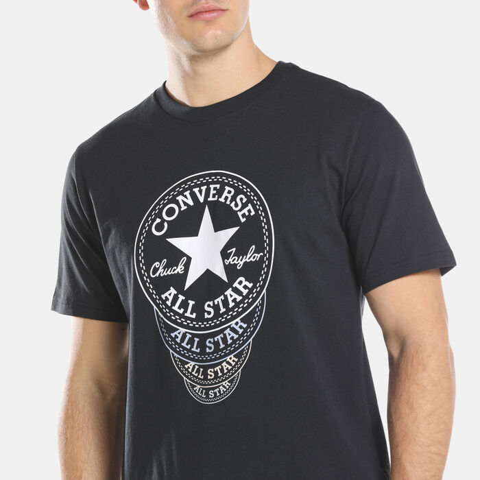 كونفرس تيشيرت تشاك باتش اول-ستار يونيك جرافيك للرجال أسود image number 3