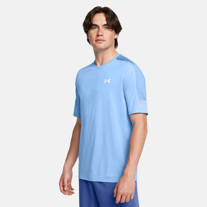 اندر ارمر تيشيرت تمرين تيك متعدد الاستخدامات للرجال أزرق image number 0