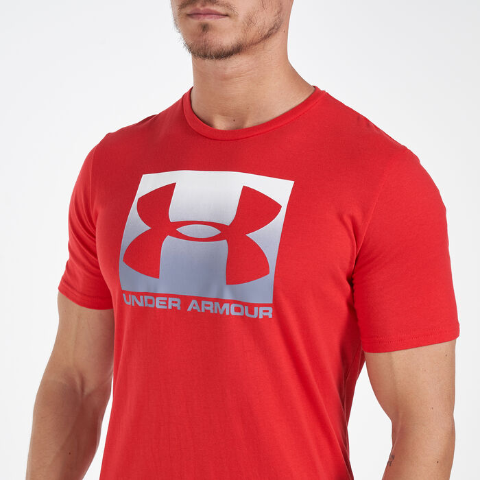 اندر ارمر تيشيرت بوكسد سبورت ستايل أحمر image number 3