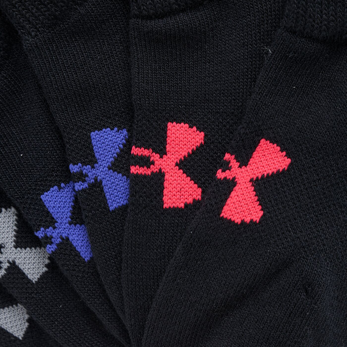 اندر ارمر جوارب إيسنشال نو شو للاطفال الكبار (6 أزواج) أسود image number 1