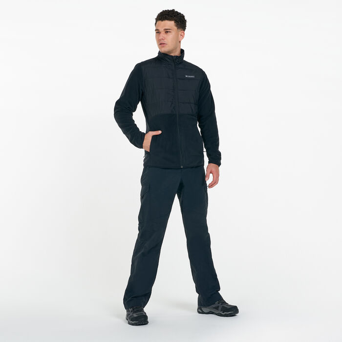 كولومبيا جاكيت بيسين فليس بسحاب كامل للرجال أسود image number 2