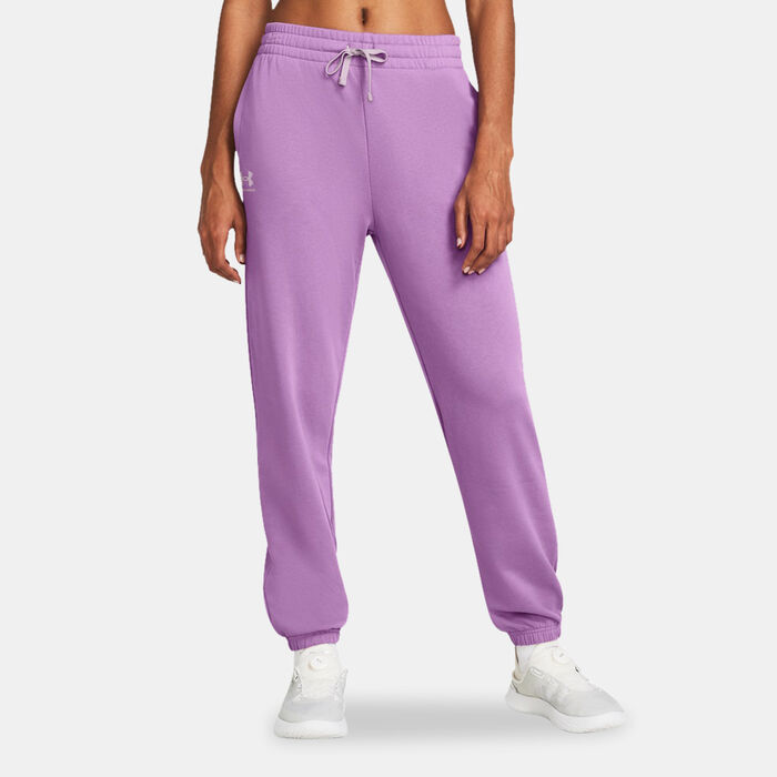 اندر ارمر بنطال رياضي رايفال للنساء بنفسجي image number 0