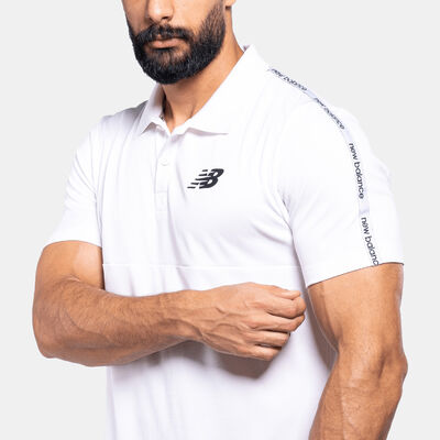 نيو بالانس تيشيرت بولو RC للرجال أبيض