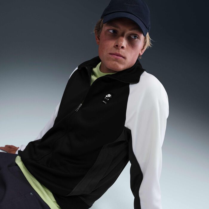 نايكي جاكيت إير للرجال أسود image number 2