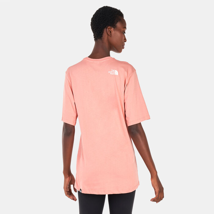 ذا نورث فيس تيشيرت سيمبل دوم للنساء وردي image number 1