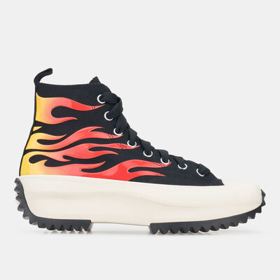 كونفرس حذاء رن ستار هايك بلاتفورم للرجال والنساء أسود